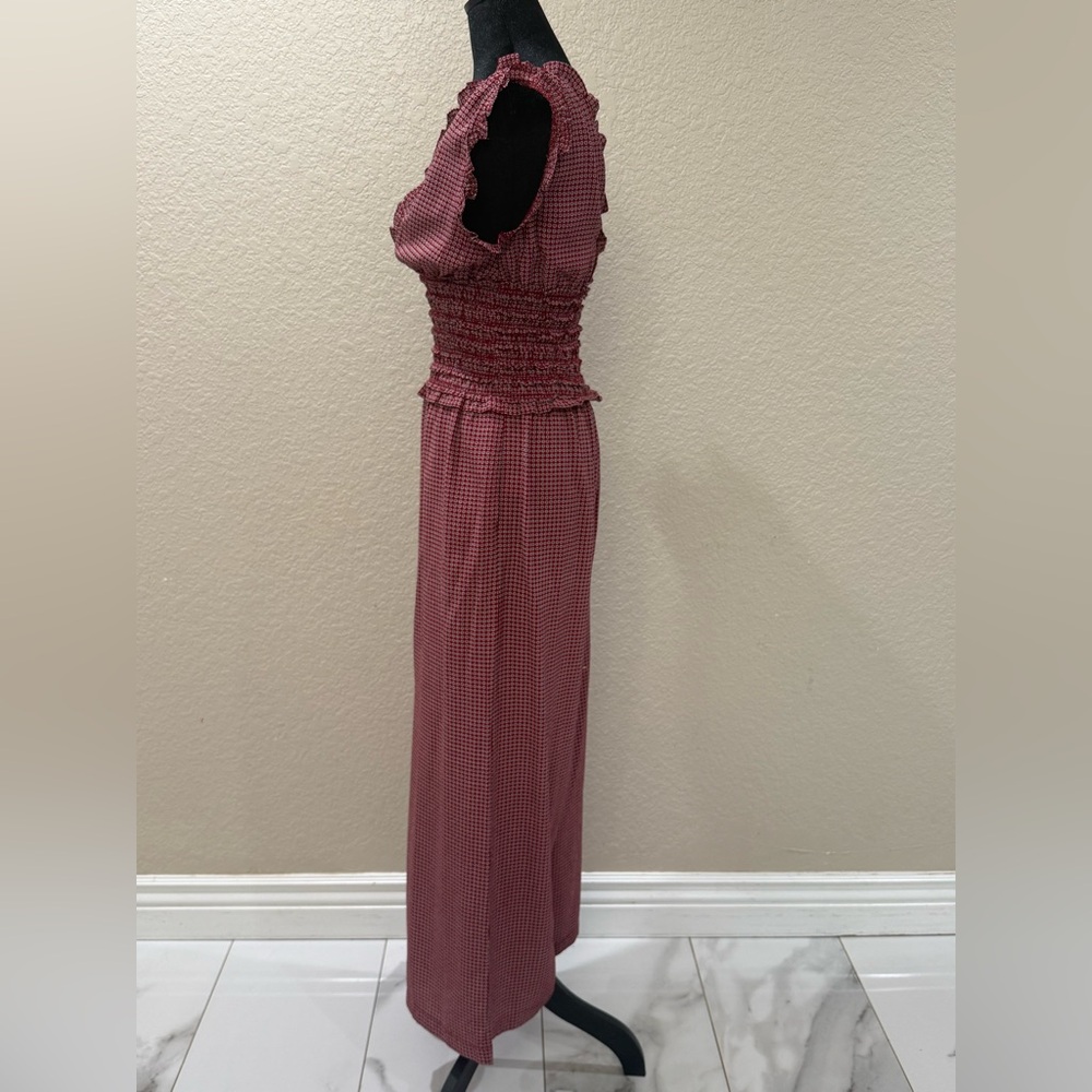 Max Studio Red Patterned Jumpsuit - Picture 3 of 10
